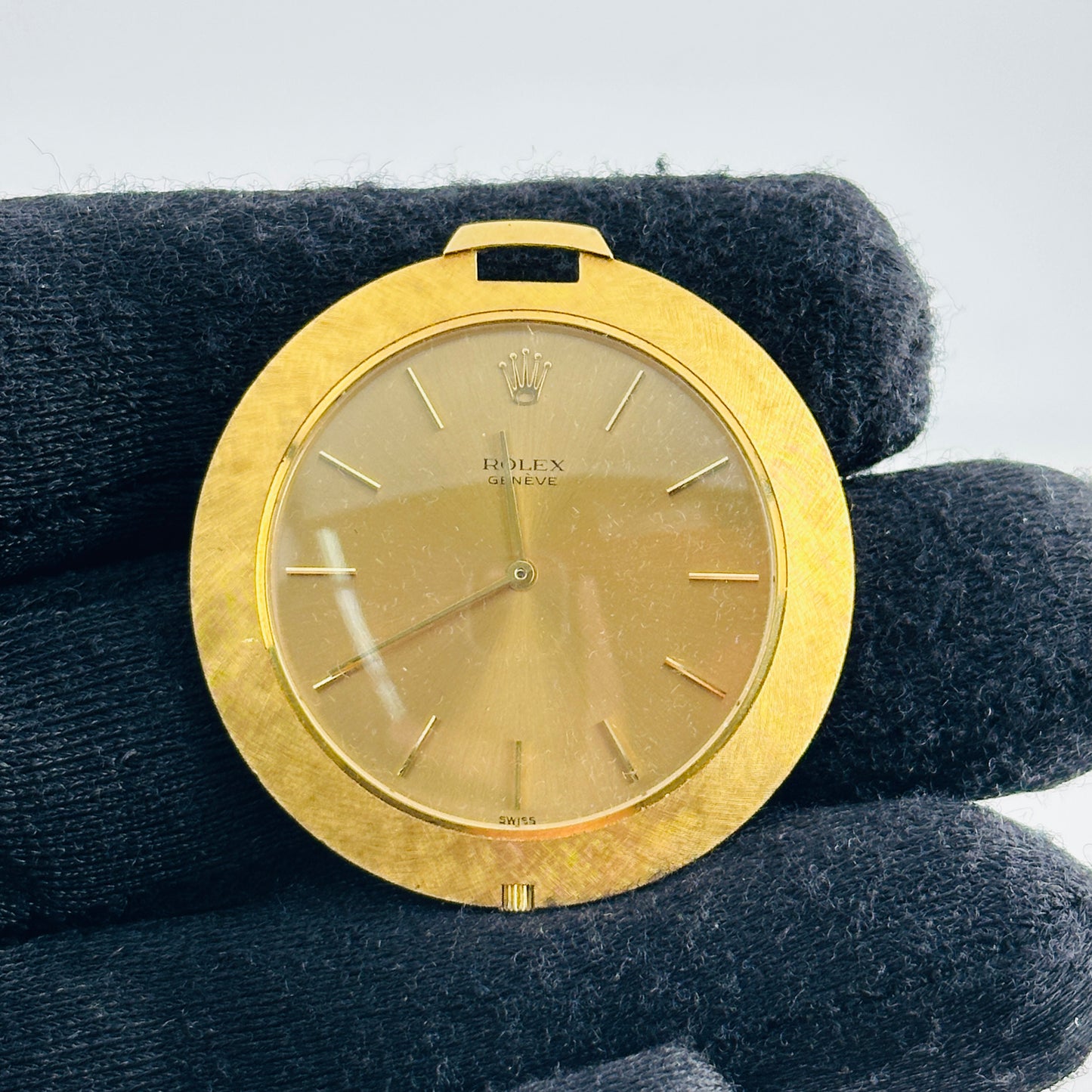 Rolex Cellini Pocket Watch Gold Dial Ref. 3608J 1966 — view 3