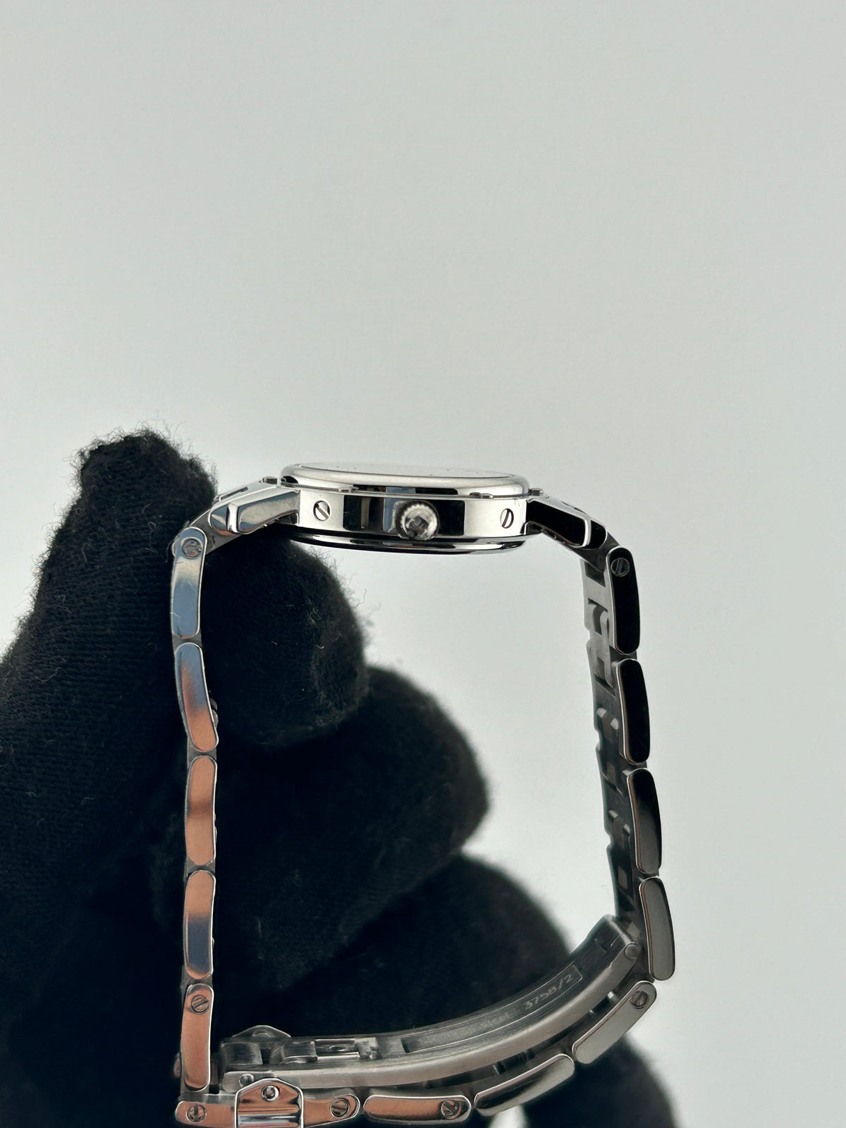 Hermes Clipper Salmon / Arabic Numerals Dial on Stainless Steel Ref. CL4.210 Complete 1999 — view 4