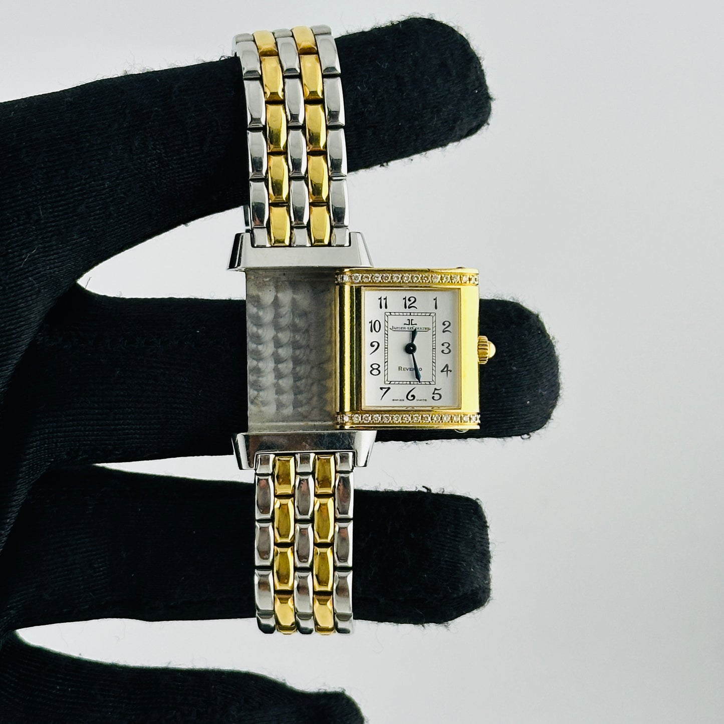 Jaeger Le Coultre Reverso Florale Silver Arabic Dial on 2 Tone Ref. 265.5.08/Q2655120 — view 3