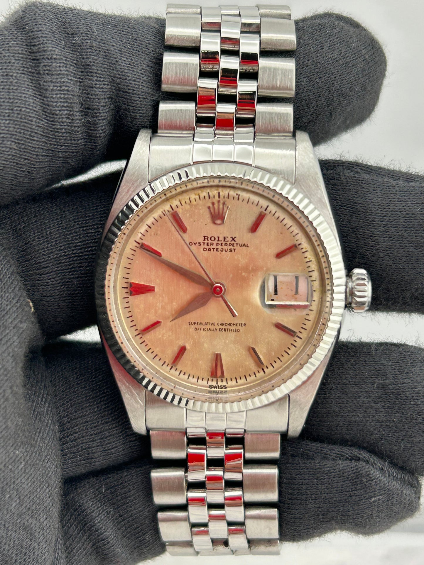 Rolex Datejust Silver Dial on Jubilee Ref. 6605/4