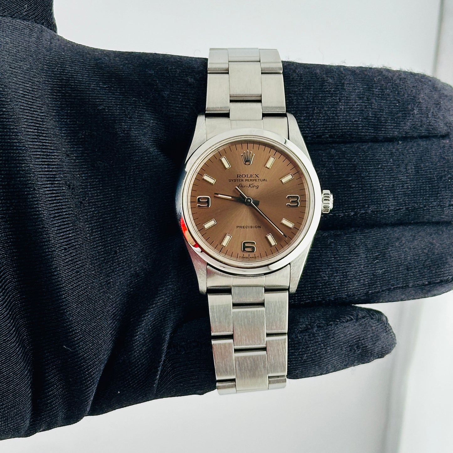 Rolex Air-King Pink Dial on Oyster Ref. 14000 1998 — view 2