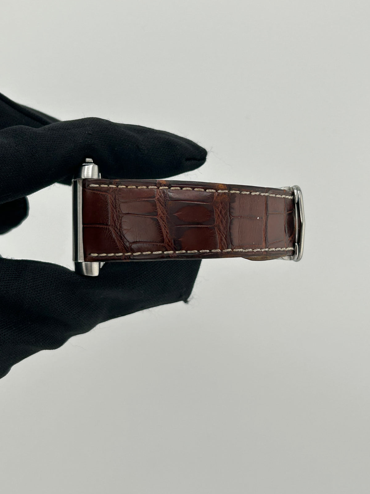 Cartier Tank Française XXL Chronoreflex Cream Dial on Brown Leather Strap Ref. W5101455 Papers — view 4