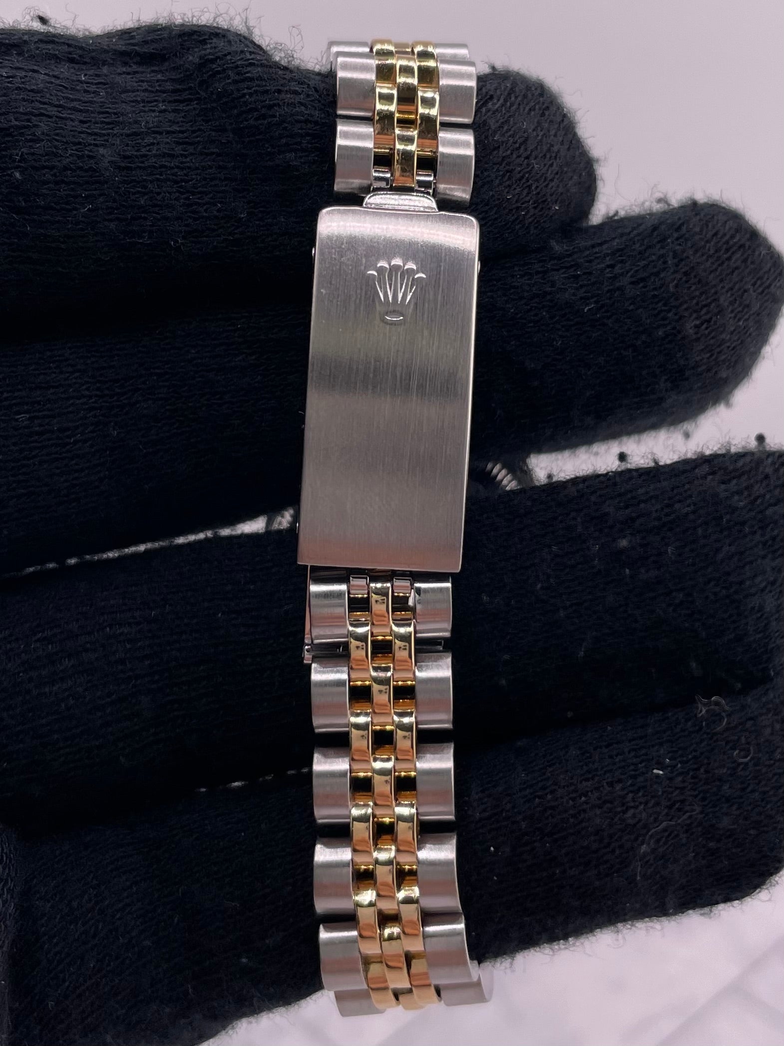 Rolex Datejust Lady Champagne Stick Dial on D Link Jubilee Ref. 69173 — view 4