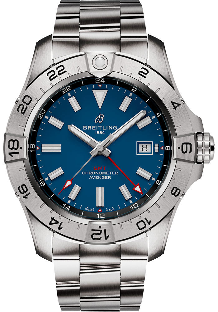 Breitling Avenger Automatic GMT Blue Dial on Bracelet Ref. A32320101C1A1 Card 2026