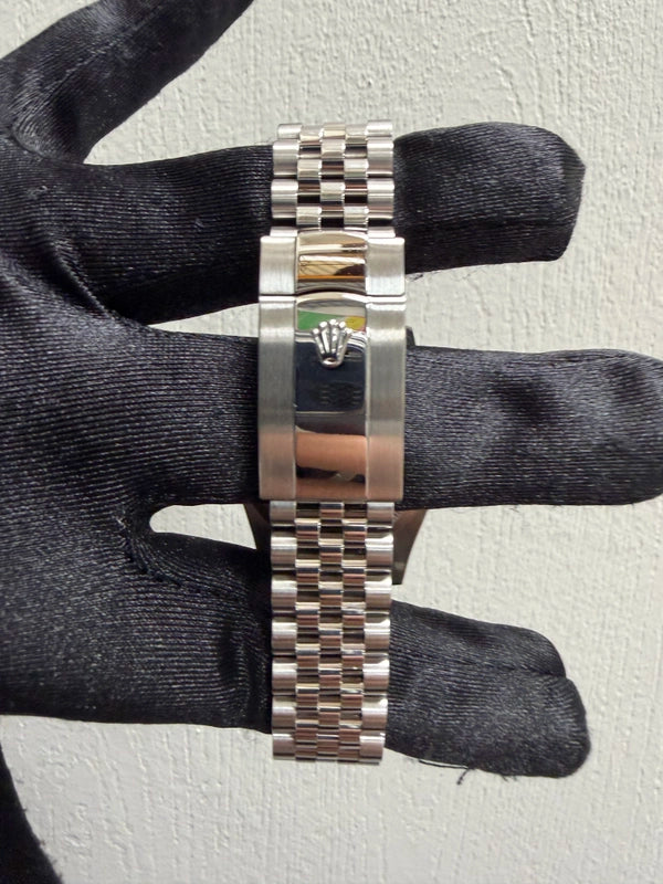 Rolex Datejust Bright Blue Fluted Motif Diamond Dial on Jubilee Ref 126234 with New Style Card Green 2023