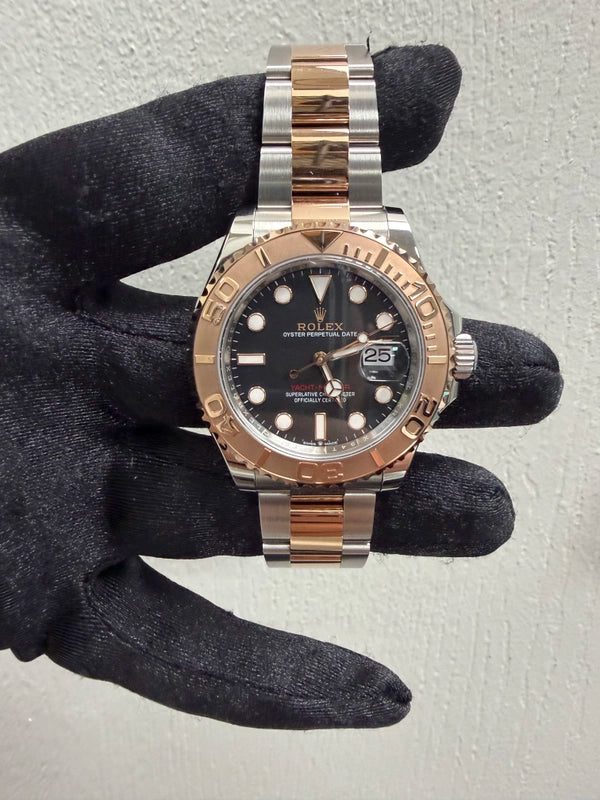 Rolex Yacht-Master Black Dial on Oyster Ref 126621 with New Style Card Green 2023