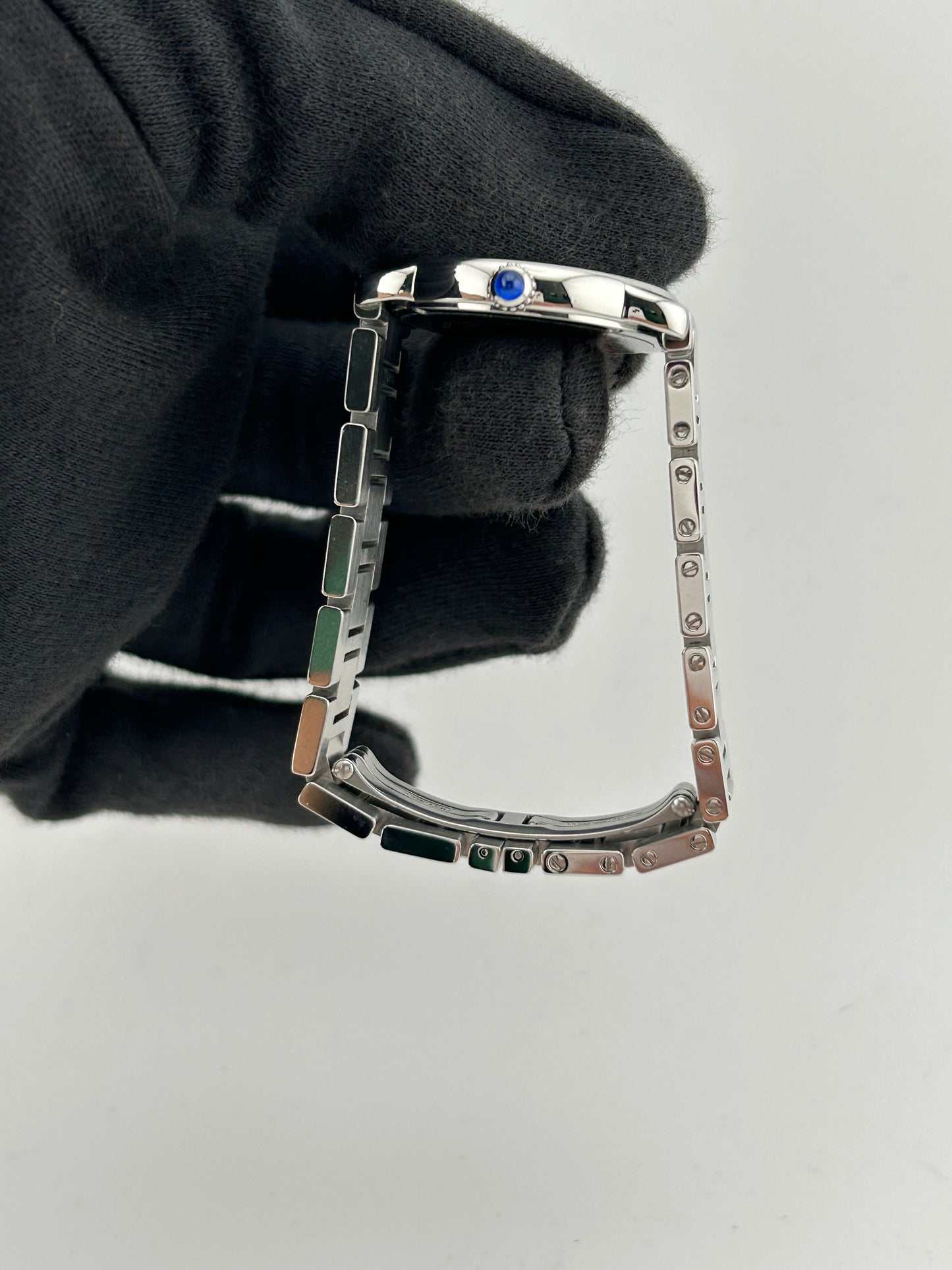 Cartier Ronde Solo de Cartier Silver Roman Numerals Dial on Stainless Steel Bracelet Ref. 2933 Papers 2013 — view 5