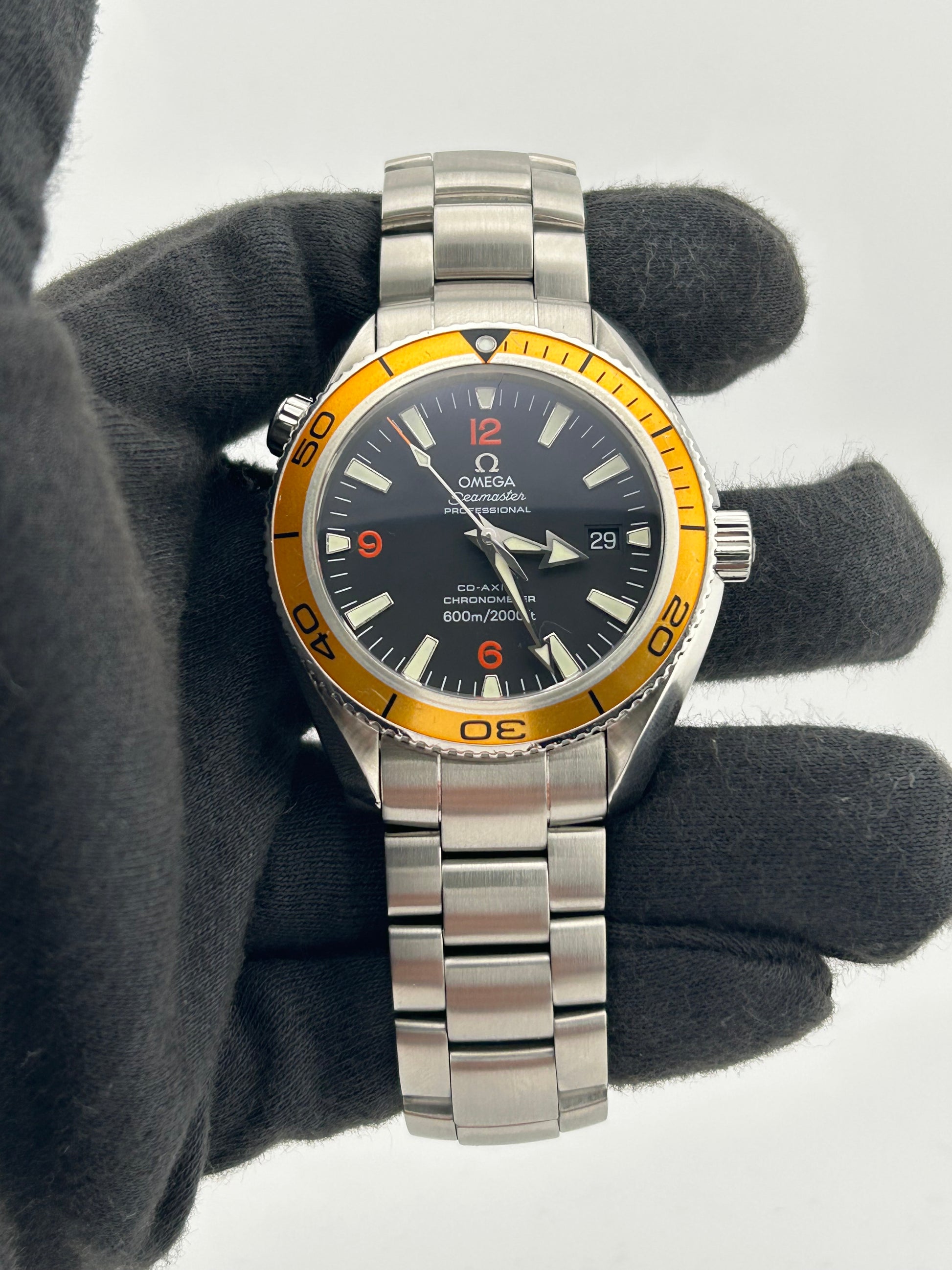 Omega Seamaster Planet Ocean Black Dial on Stainless Steel Bracelet Ref. 2209.50.00 Card — view 2