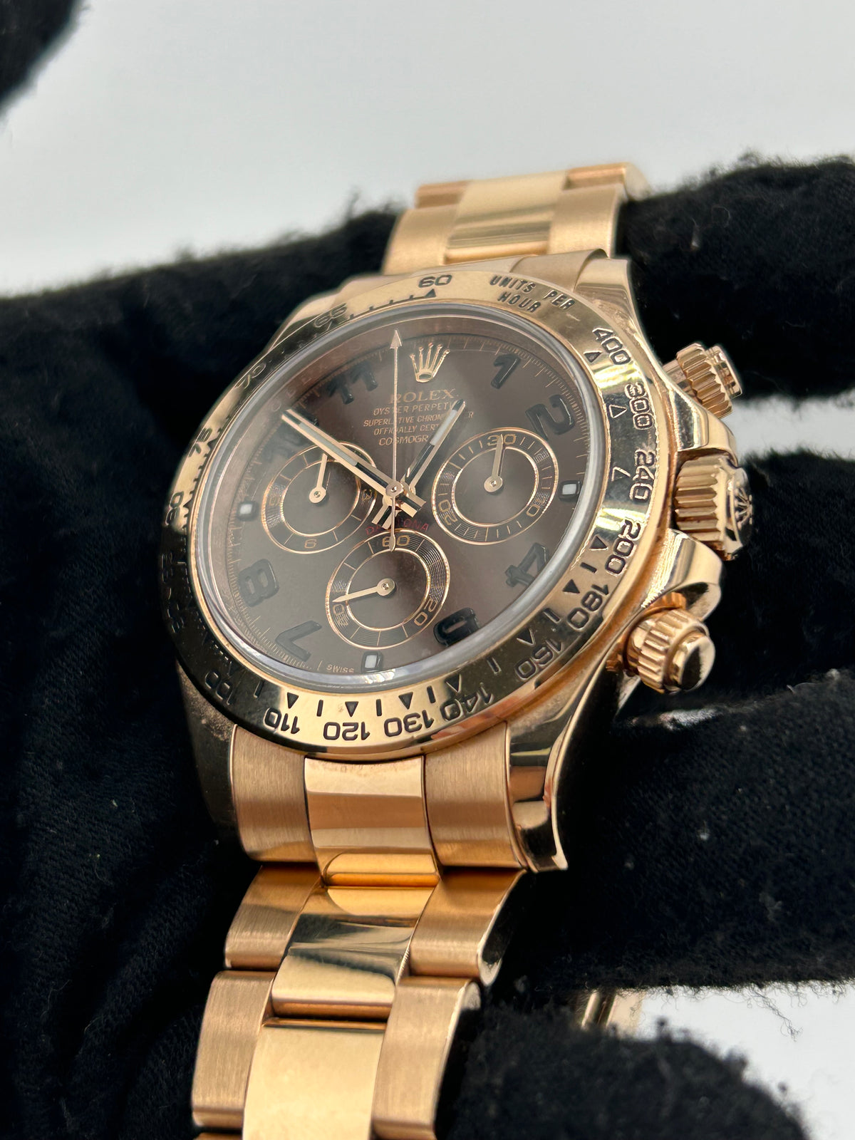 Rolex Daytona Chocolate Arabic Dial on Oyster Ref. 116505 Card 2014 — view 3