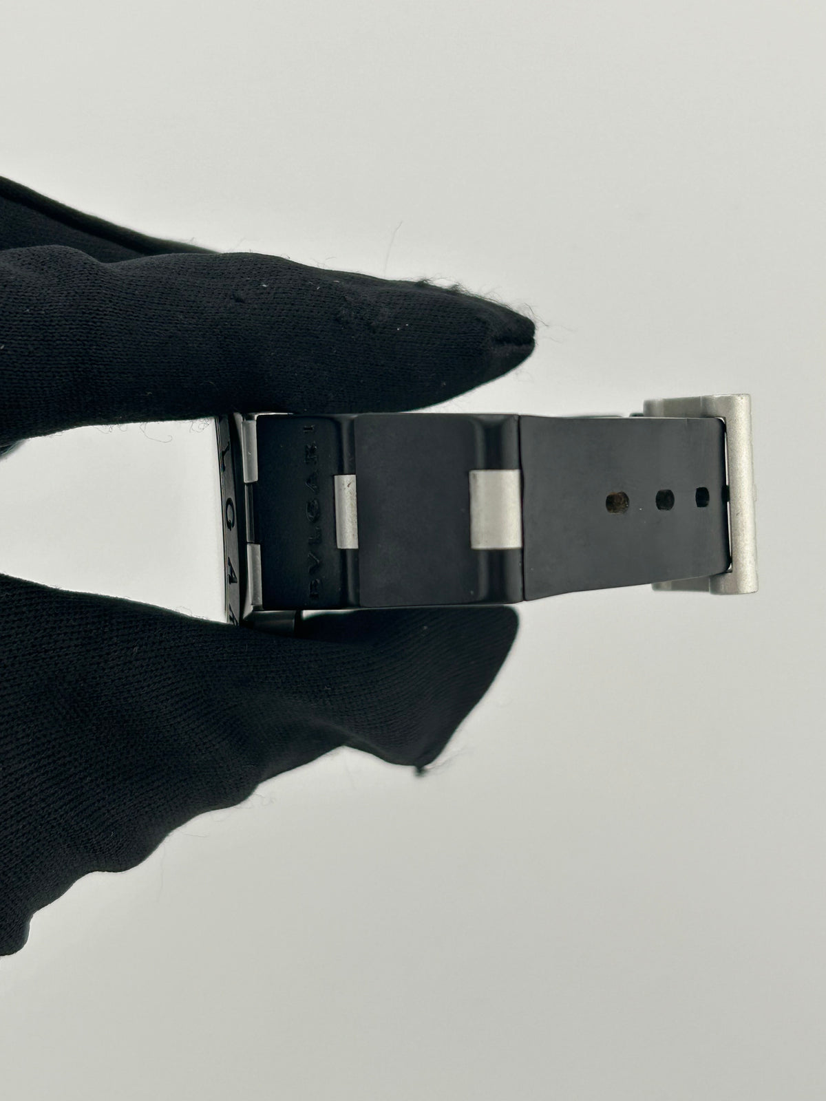 Bvlgari Aluminum Diagono Silver Dial on Black Rubber Strap Ref. AL32TA Papers 2003 — view 5