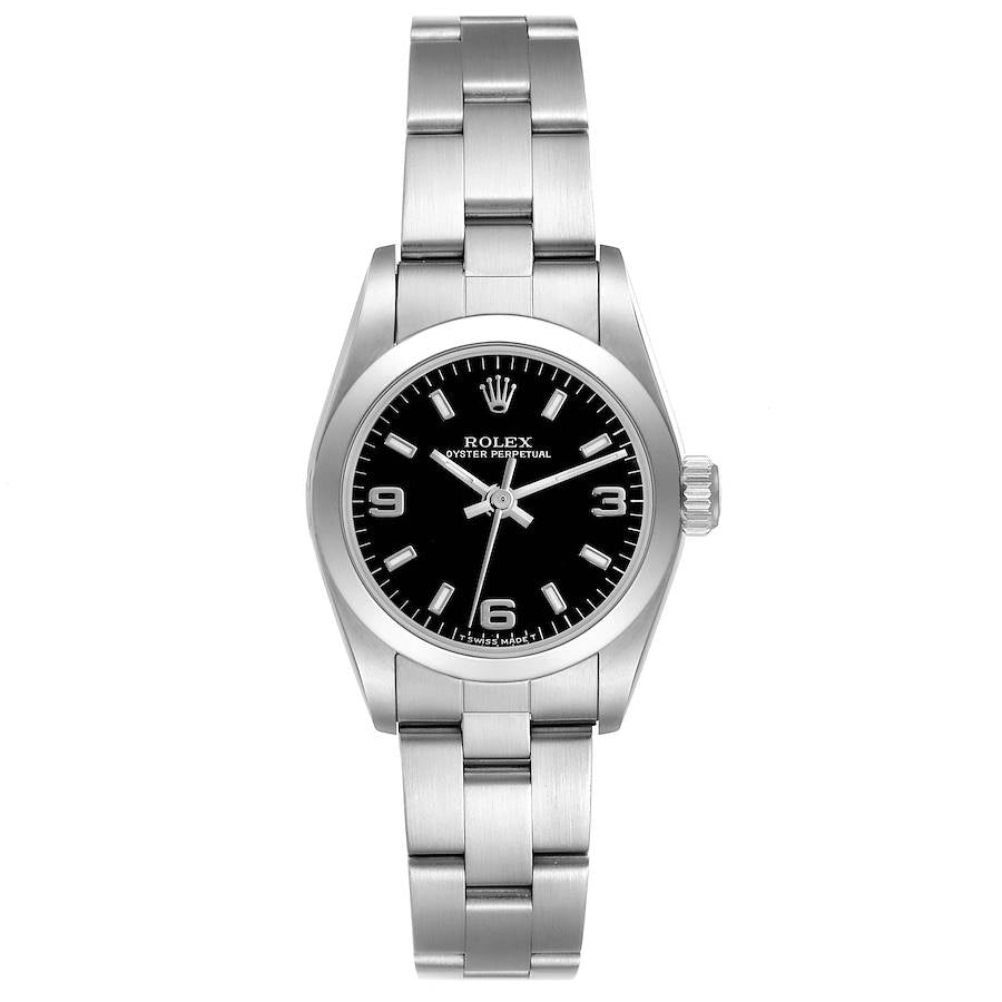 Rolex Oyster Perpetual Black Dial on Oyster Ref. 67180 Papers 1995