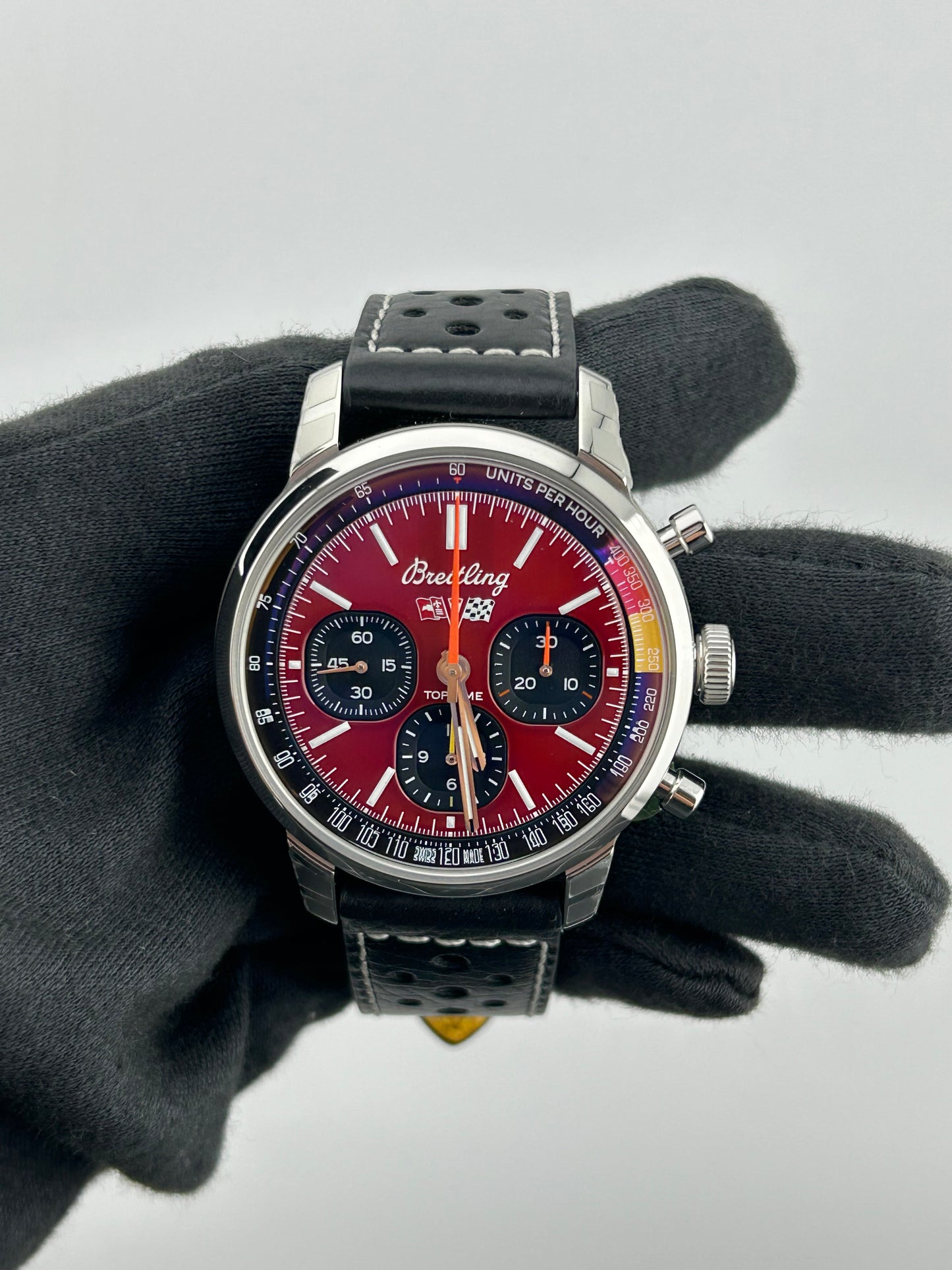Breitling Top Time Red Dial on Leather Band Ref. AB01761A1K1X1 Card 2026 — view 2