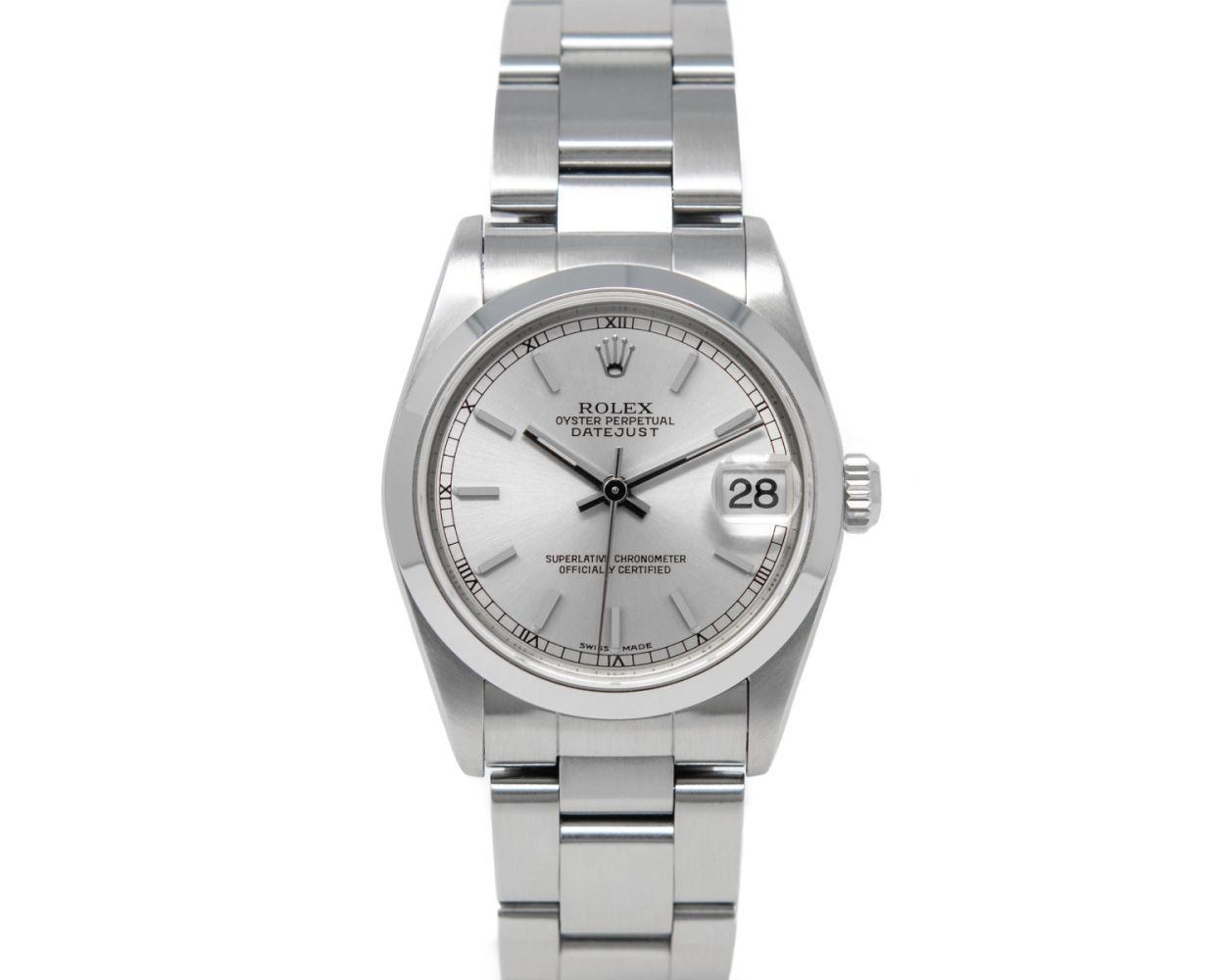 Rolex Datejust Silver Dial on Oyster Ref. 78240 Papers 2001