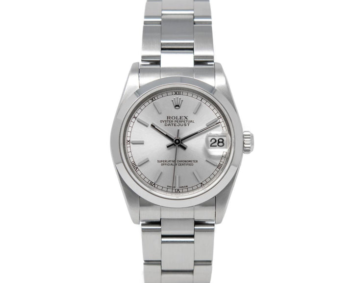Rolex Datejust Silver Dial on Oyster Ref. 78240 Papers 2001
