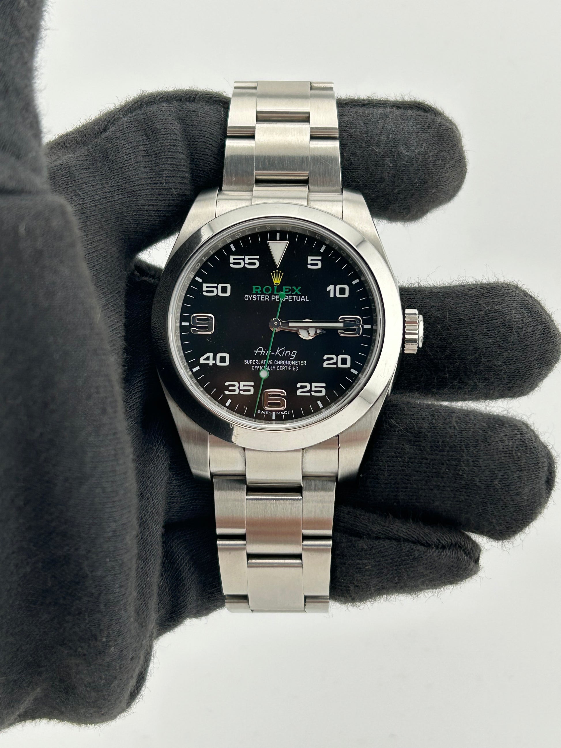 Rolex Airking Black Arabic Numerals Dial on Oyster Bracelet Ref. 116900 Card 2018 — view 2