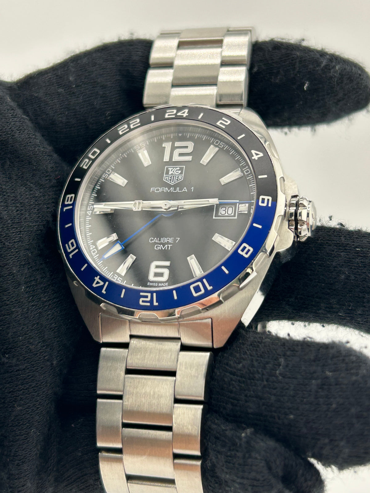 Tag Heuer Calibre 7 GMT Black Dial Ref. WAZ211A Complete 2019 — view 2