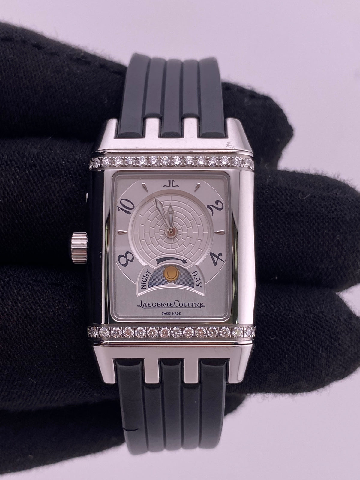 Jaeger Le Coultre Reverso Gran Sport Duetto White Dial on Rubber Strap Ref. 296.8.74/Q2968620 — view 2