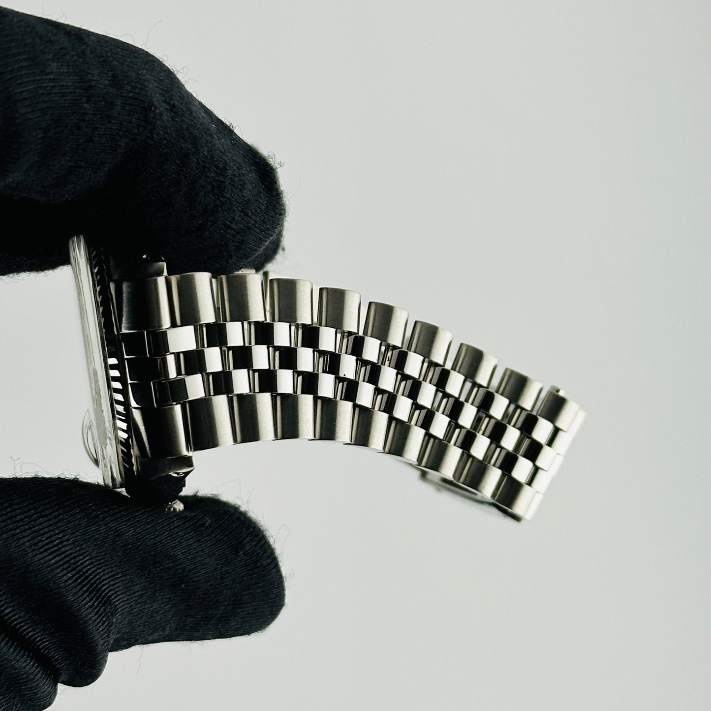 Rolex Datejust Silver Stick Dial on D Link Jubilee Bracelet Ref. 1601/4 1971 — view 5