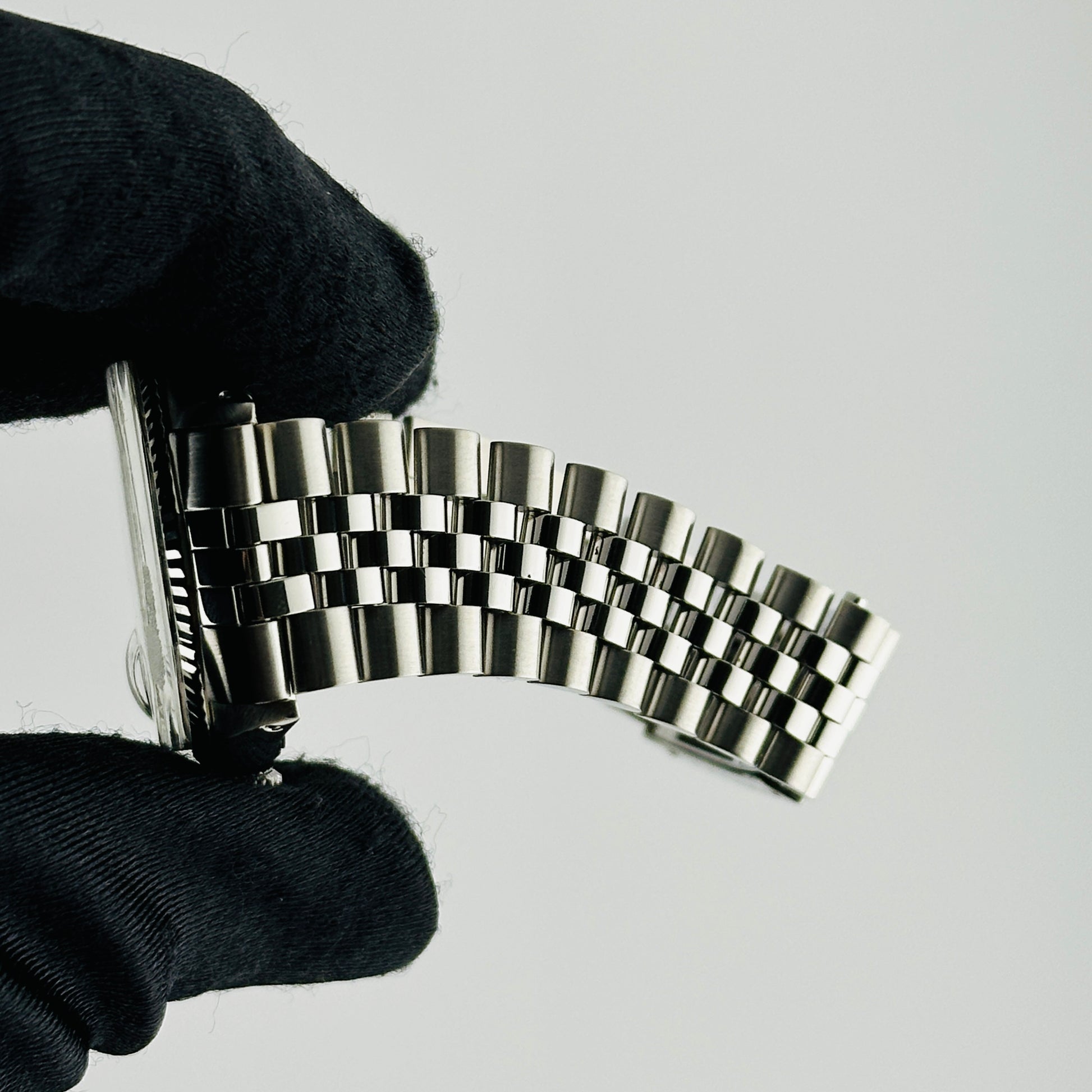 Rolex Datejust Silver Stick Dial on D Link Jubilee Bracelet Ref. 1601/4 1971 — view 5