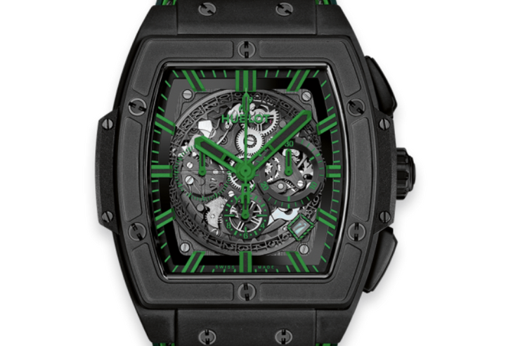 Hublot Spirit of Big Bang B/P Black With Green Markers Dial on Leather/Rubber Ref. 601.CG.0190.LR Card 2020