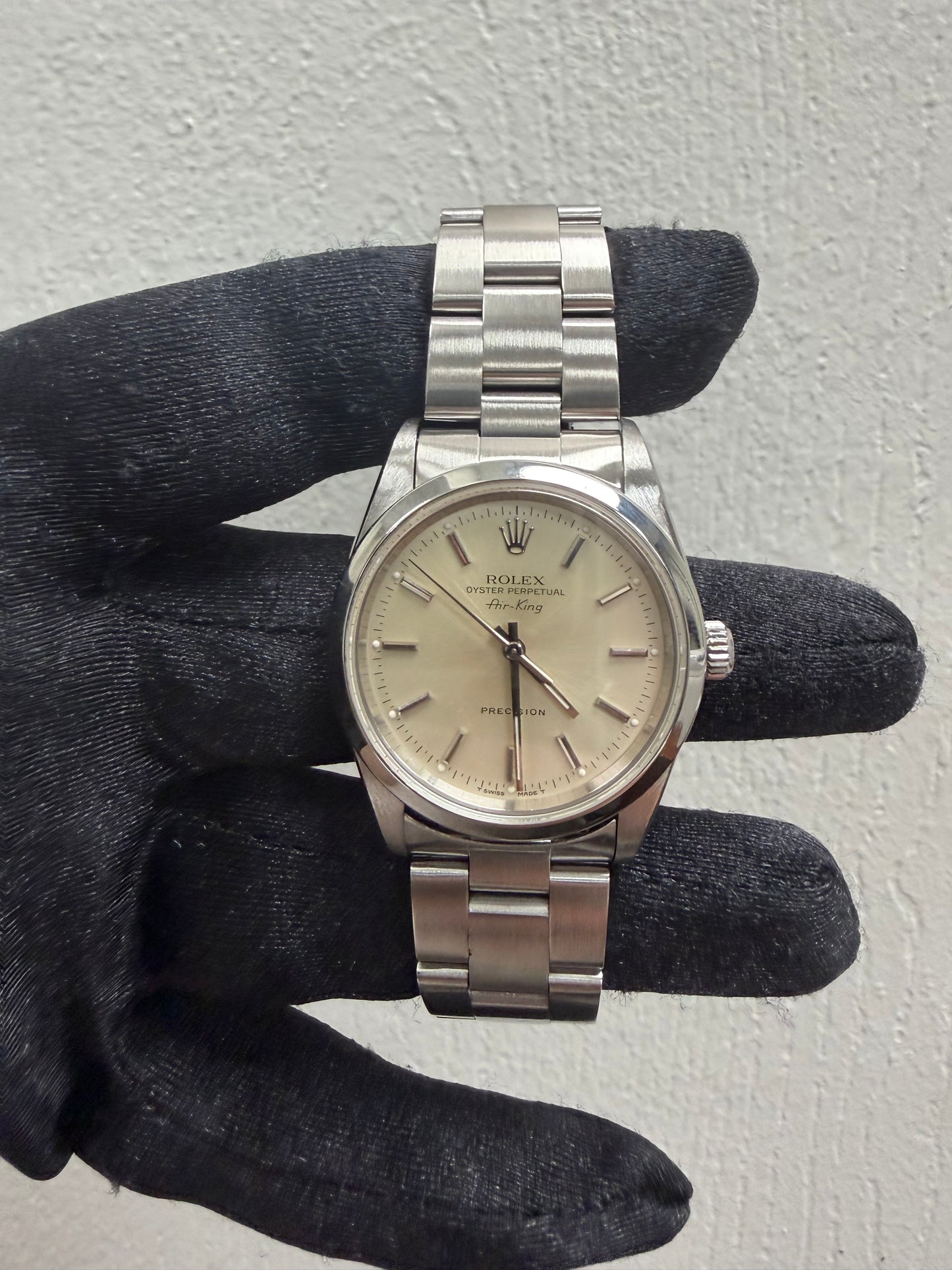 Rolex Air-King Silver Dial on Oyster Ref. 14000 1991 — view 2