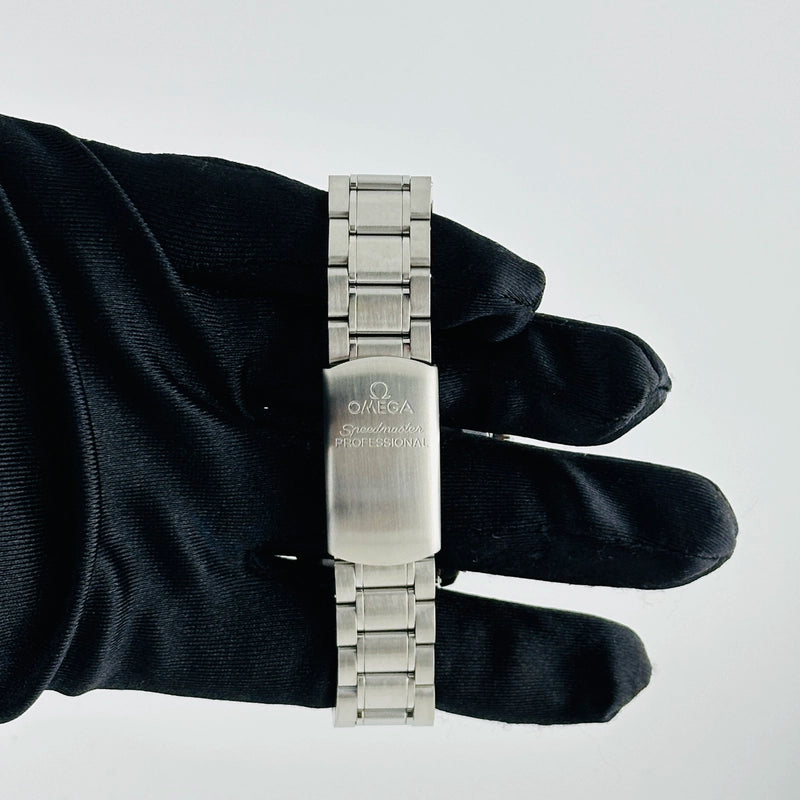 Omega Speed Master Black Index Dial on Stainless Steel Bracelet Ref 3570.50.00 with Card