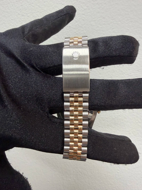 Rolex Datejust 36 Champagne Diamond Dial on Jubilee Ref 16233 with Papers