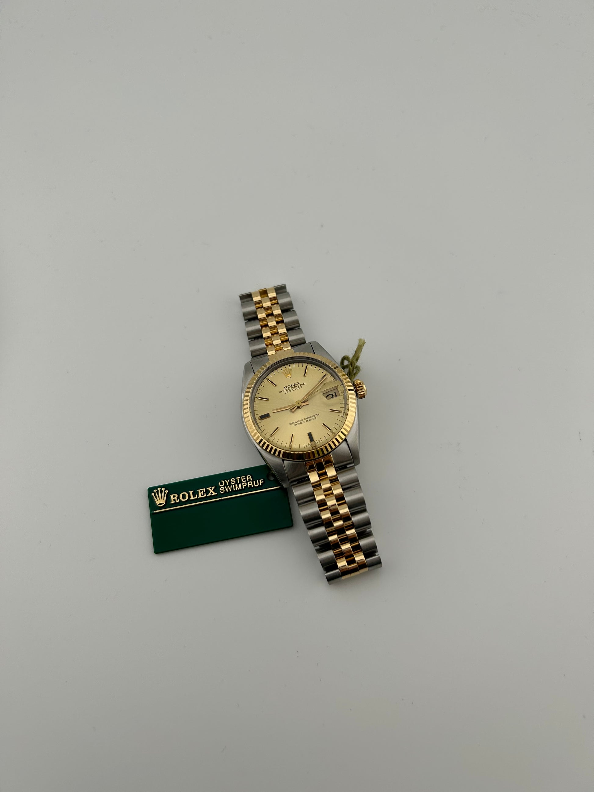 Rolex Datejust Champagne Stick Dial on D Link Jubilee Bracelet Ref. 68273 1984 — view 7