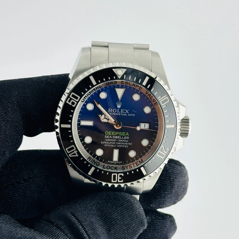Rolex Sea-Dweller Deepsea James Cameron Dark Blue/Black Dial on Oyster Ref 116660 with New Style Card White 2017