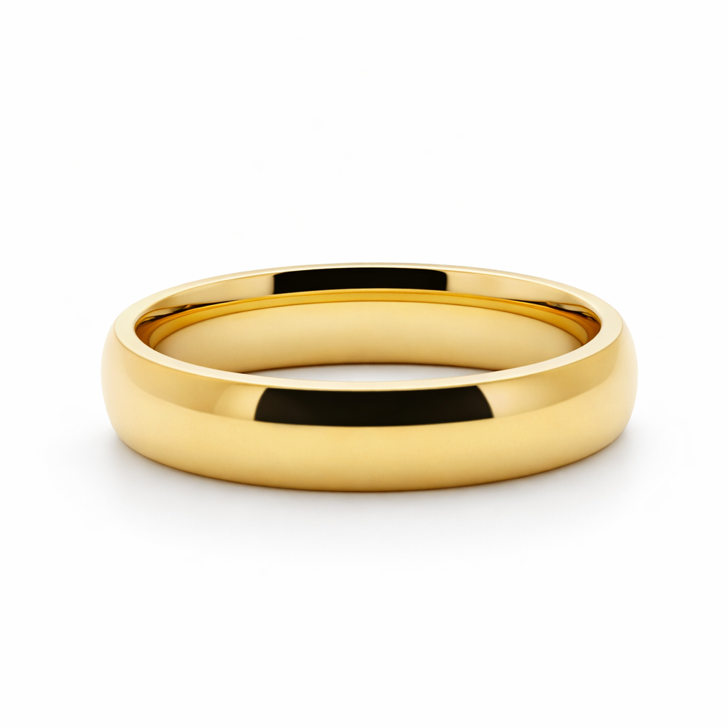 14k Yellow Gold Wedding Band Jewelry Size 5.5 - Fine Jewelry | Bust Down & Co