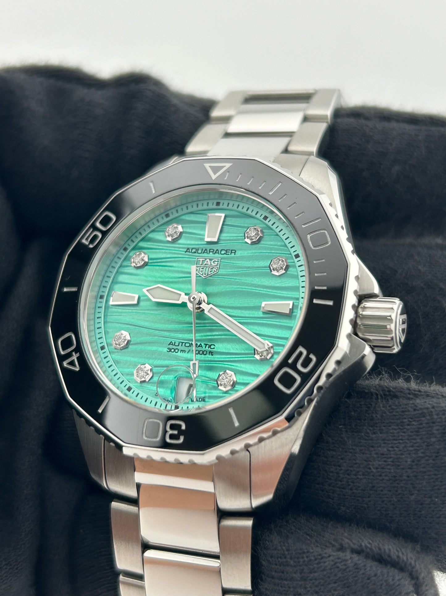 Tag Heuer Aquaracer Lady Turquoise Dial Dial on Stainless Steel Ref. WBP231K.BA0618 Complete 2023 — view 3