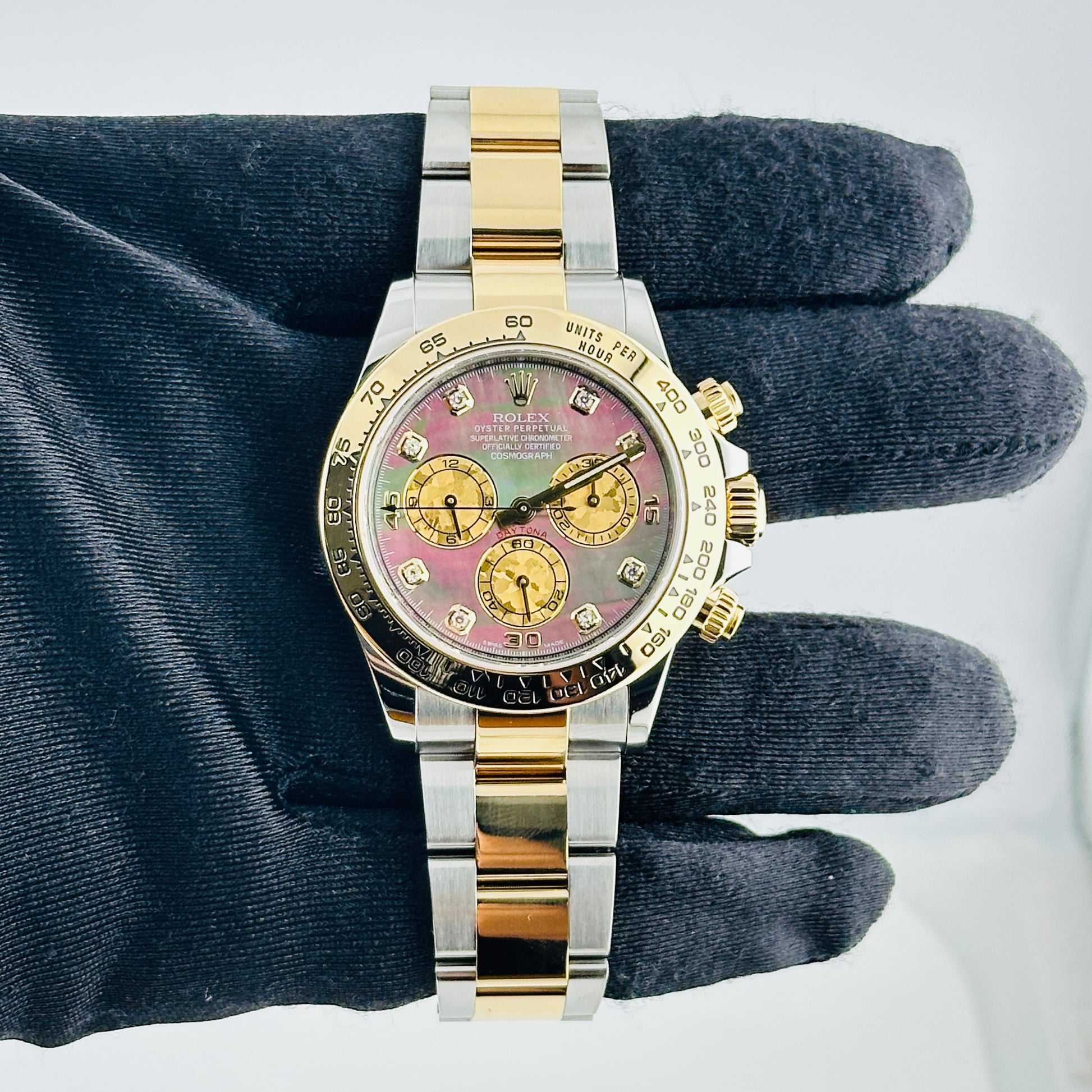 Rolex Daytona Dark Mop Diamond Dial on Oyster Bracelet Ref. 116503 Card 2017 — view 2