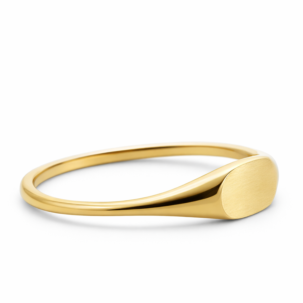 14k Yellow Gold Flat Top Simple Rings Ring - Fine Jewelry | Bust Down & Co