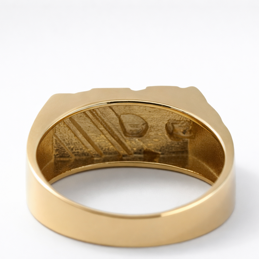 14k Yellow Gold Stylist Nuggets Ring - Fine Jewelry | Bust Down & Co