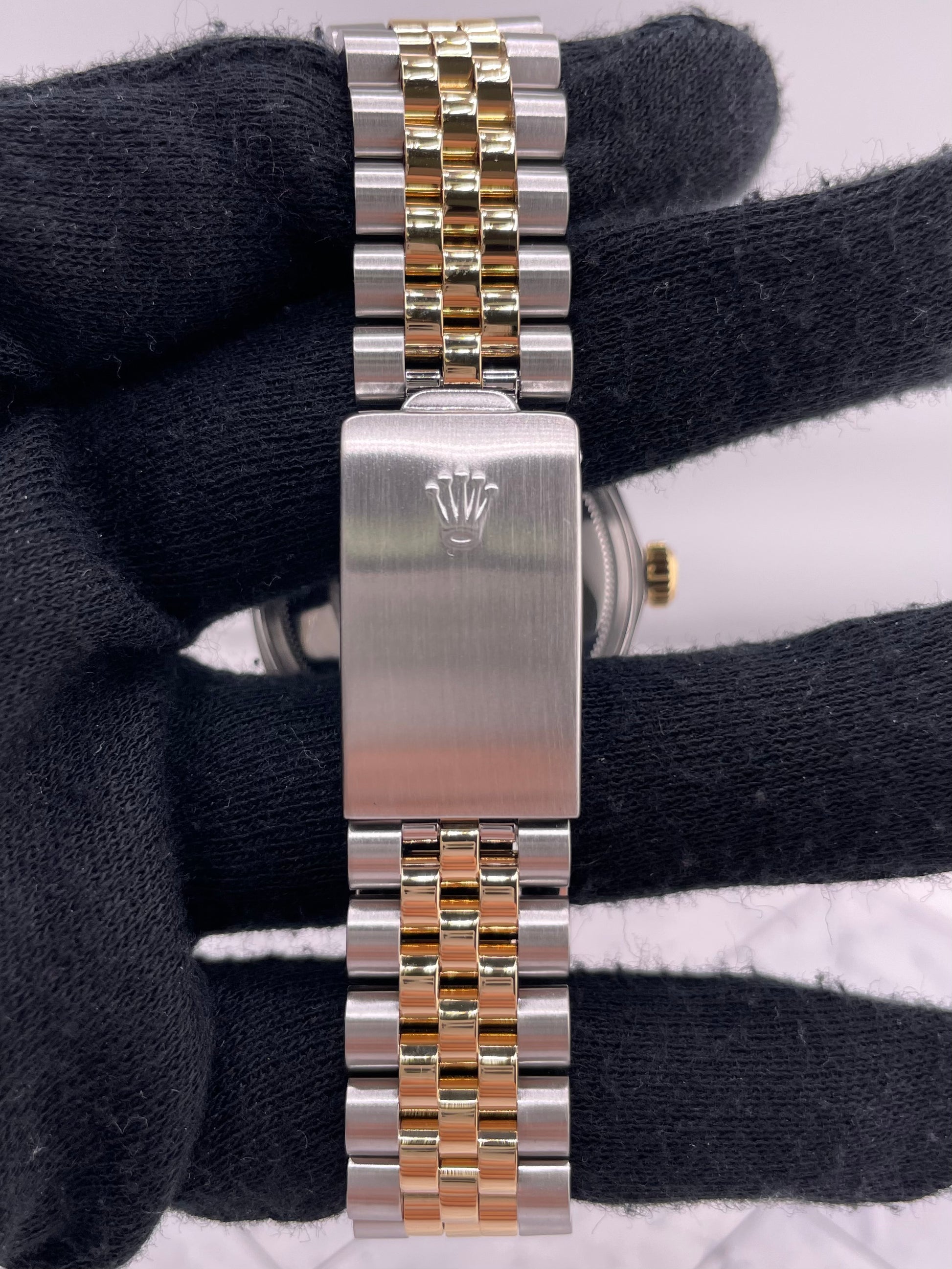 Rolex Datejust Champagne Stick Dial on D Link Jubilee Bracelet Ref. 16013 1987 — view 4