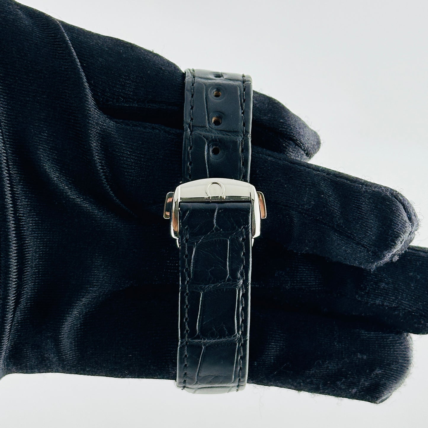 Omega Planet Ocean 600M Black Dial on Leather Band Ref. 222.18.38.50.01.001 Card Open Date — view 4