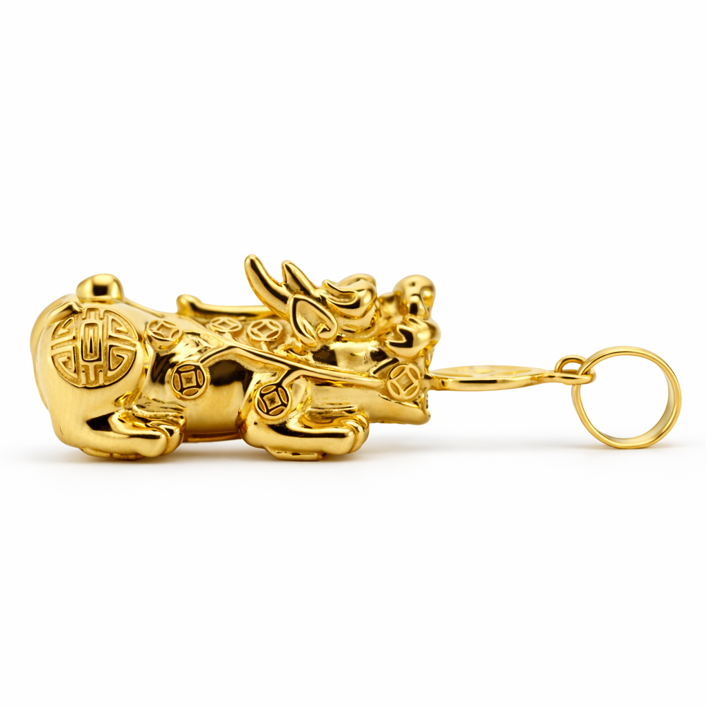 18k Yellow Gold Phu Dog Pendant - Fine Jewelry | Bust Down & Co