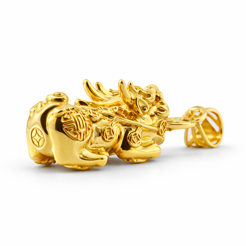 18k Yellow Gold Phu Dog Pendant - Fine Jewelry | Bust Down & Co