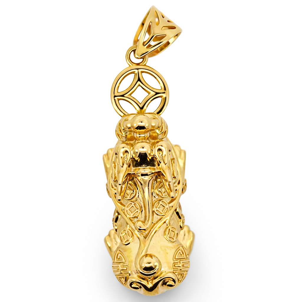 18k Yellow Gold Phu Dog Pendant - Fine Jewelry | Bust Down & Co