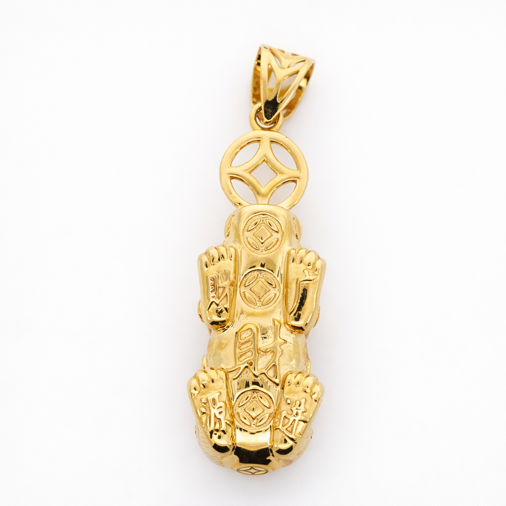 18k Yellow Gold Phu Dog Pendant - Fine Jewelry | Bust Down & Co