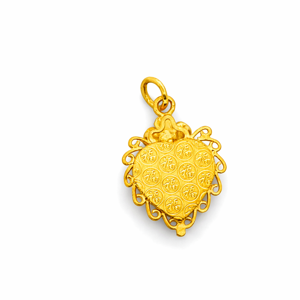 24k Gold Flower Pendant - Fine Jewelry | Bust Down & Co