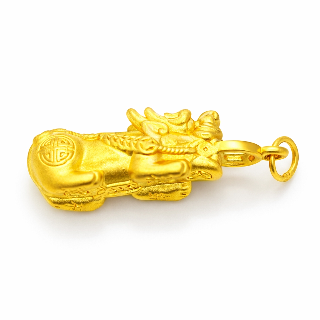 24k Yg #980-83 Phu Dog Pendant - Fine Jewelry | Bust Down & Co