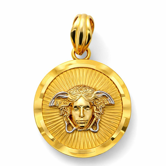 YG WG 14K 4.3g Dije de Jesús de dos tonos
