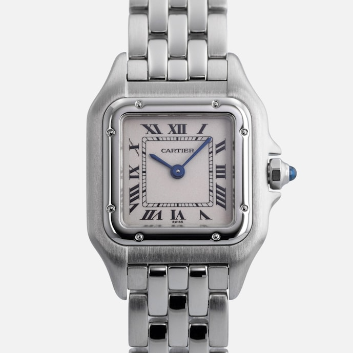 Cartier Panthere White Roman Numerals Dial on Stainless Steel Ref. W25033P5