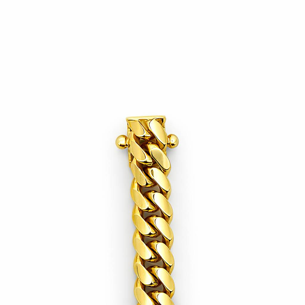 14K Yellow Gold Miami Cuban