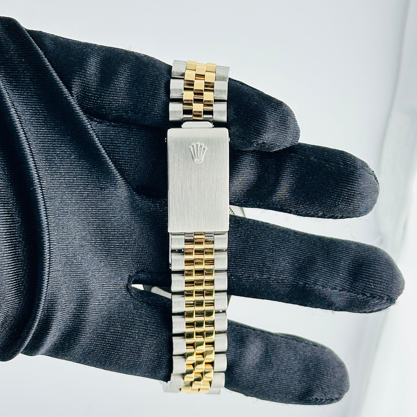 Rolex Datejust Champagne Stick Dial on D Link Jubilee Bracelet Ref. 16233 1991 — view 4
