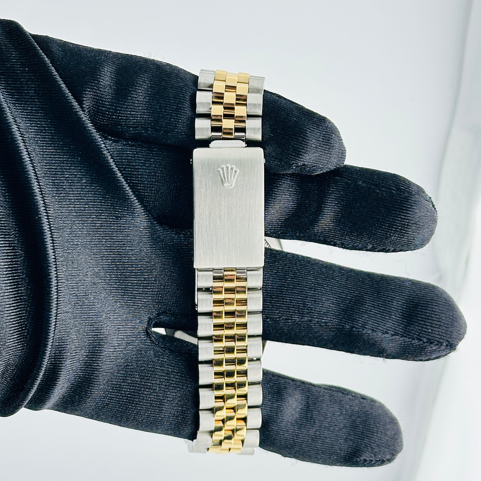 Rolex Datejust Champagne Stick Dial on D Link Jubilee Bracelet Ref. 16233 1991 — view 4