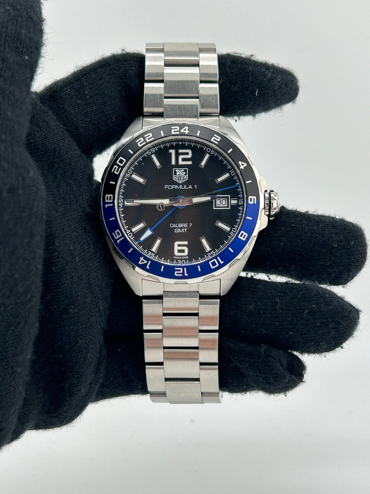 Tag Heuer Calibre 7 GMT Black Dial Ref. WAZ211A Complete 2019