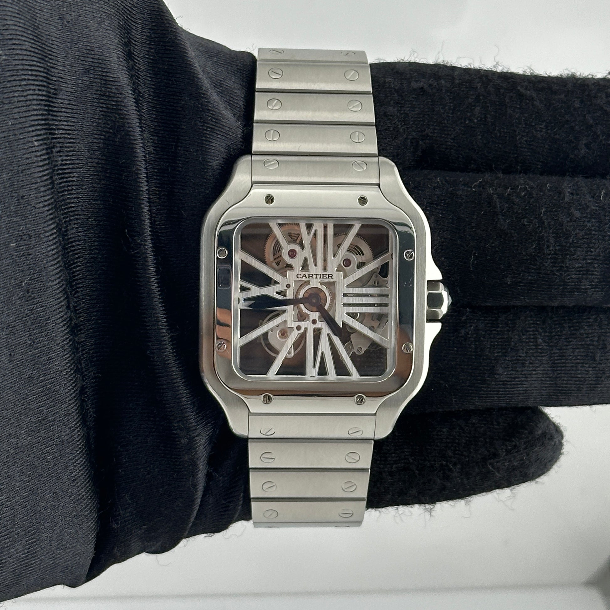 Cartier Santos Skeleton Skeleton Dial Ref. 4109 Papers Open Date — view 2