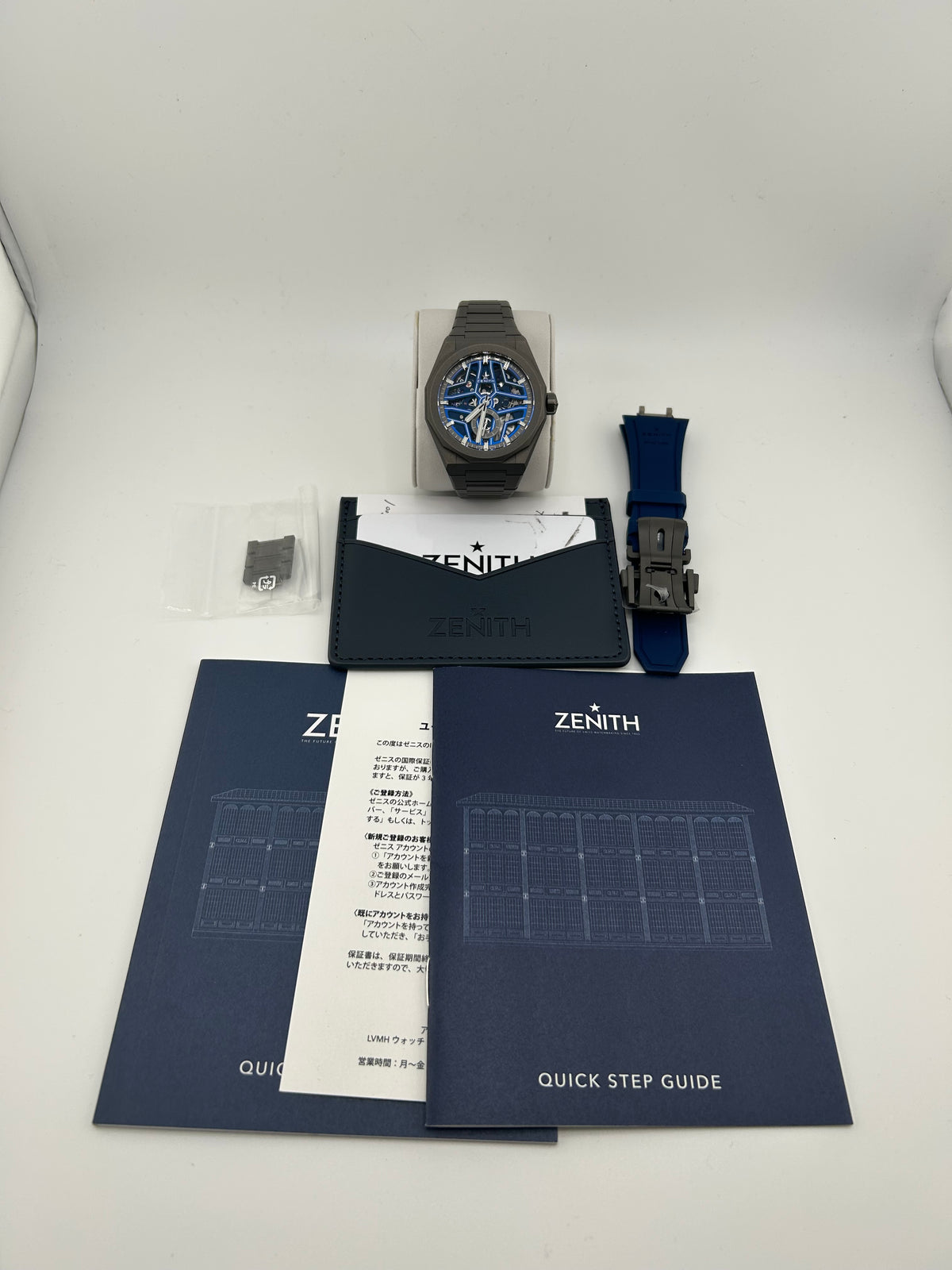 Zenith Defy Skyline Skeleton Blue Skeleton Dial on Titanium Bracelet Ref. 97.9300.3620/79.I001 Complete 2023 — view 7
